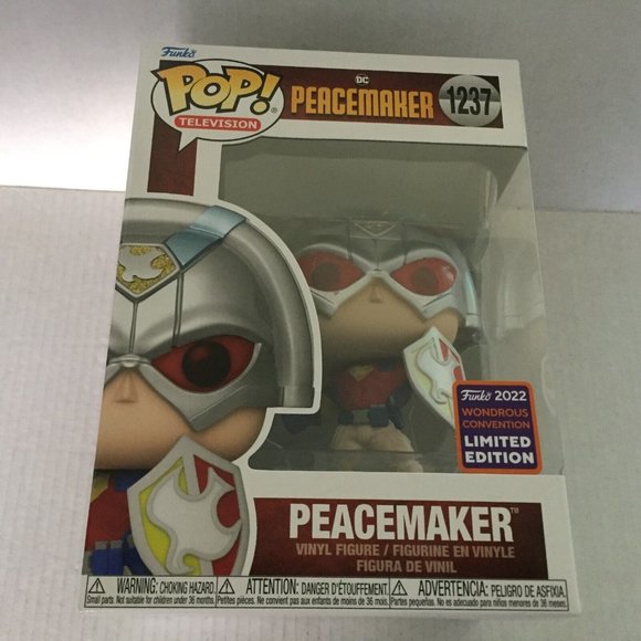 NEW 2022 Shared Wondercon Exclusive DC Comics Peacemaker Funko Pop Figure #1237 - Picture 2 of 8